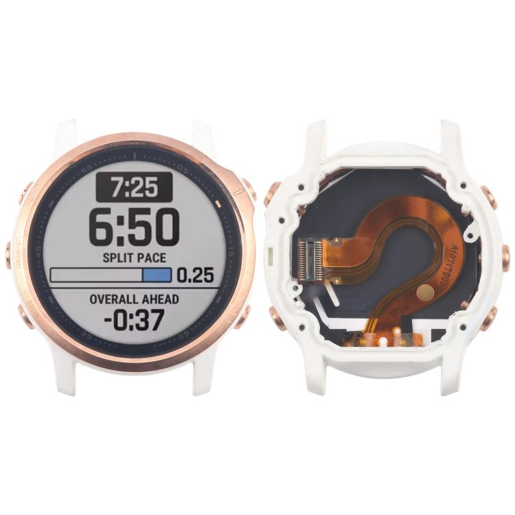 LCD Screen and Digitizer Full Assembly With Frame for Garmin Fenix 6S