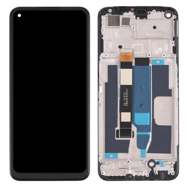 LCD Screen and Digitizer Full Assembly with Frame for OPPO Realme 8 5G