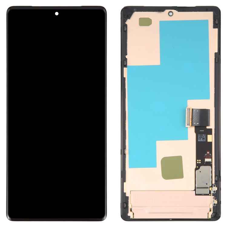 AMOLED LCD Screen For Google Pixel 7 Pro GV4BC GE2AE Digitizer Full Assembly with Frame (Black)