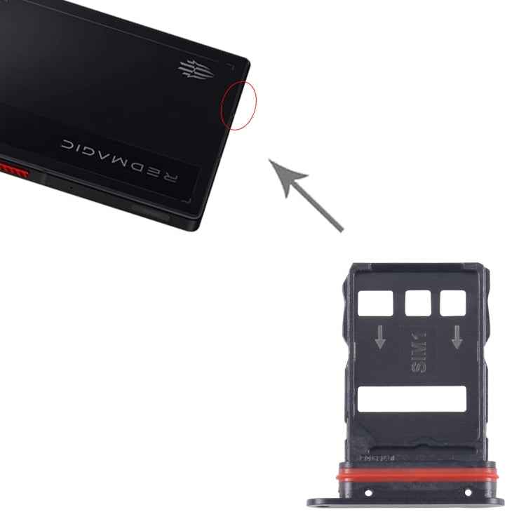 For ZTE nubia Red Magic 9 Pro NX769J SIM Card Tray + SIM Card Tray (Black)