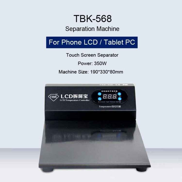 TBK-568 220V Vacuum LCD Temperature Controller Touch Screen Glass Separator Machine, TBK-568