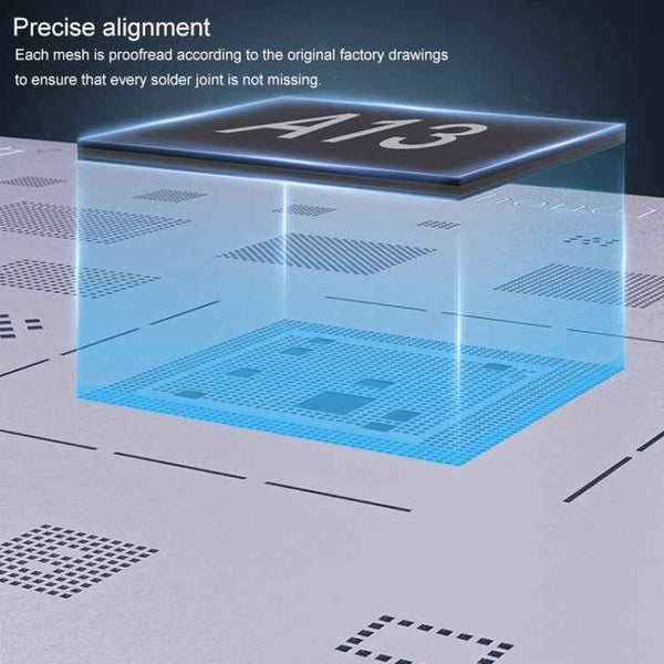 Qianli QS04 Bumblebee Stencils BGA Reballing Planting Tin Plate For iPhone X/8/8 Plus