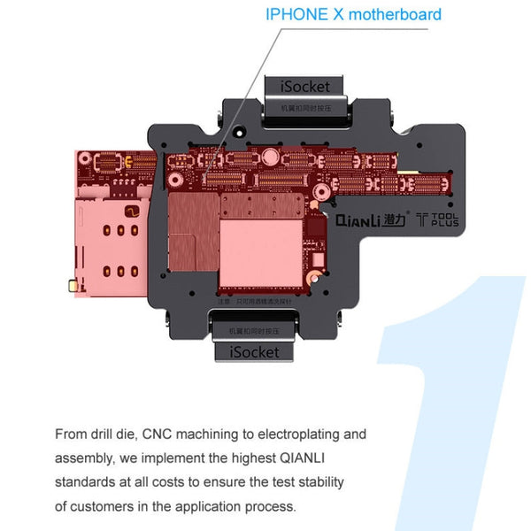 Qianli iSocket 3 In 1 Motherboard Layered Test Frame Upper Lower Layers Logic Board Function Fast Test Holder For iPhone X / XS / XS Max, Qianli iSocket For iPhone X / XS / XS Max