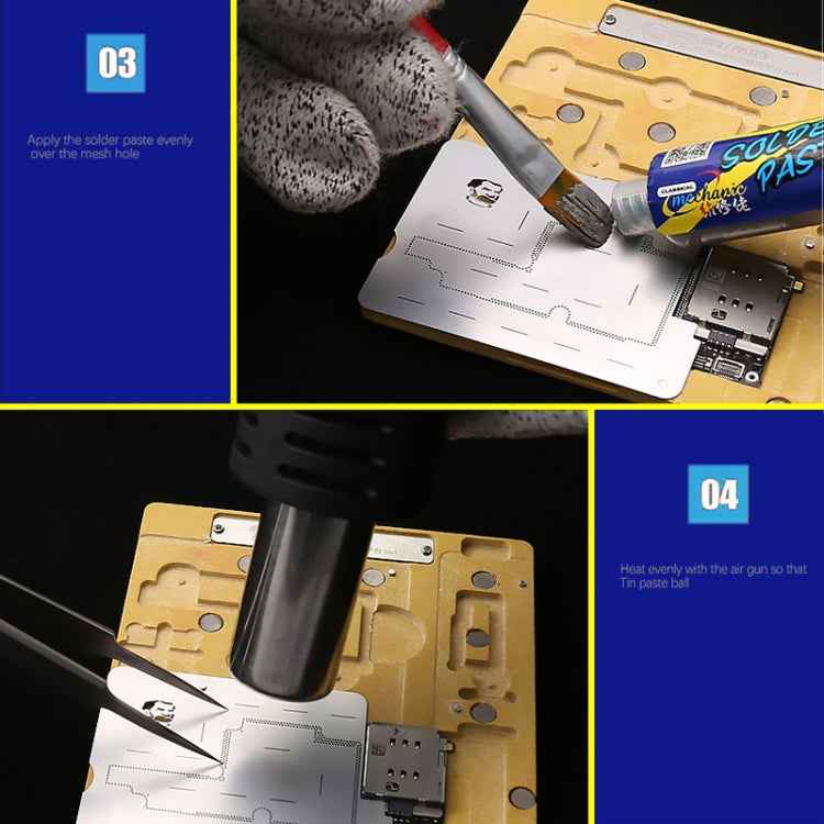 MECHANIC MR3 3 in 1 Mid-Layer Planting Tin Platform for iPhone X/XS/XS Max, Mechanic MR3