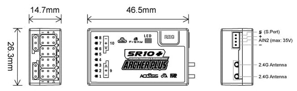 FrSky Archer Plus SR10+ Receiver