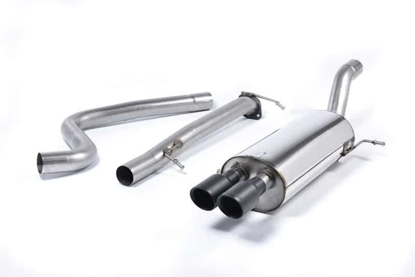 Milltek Ford Fiesta Mk7 ST 1.6L EcoBoost (182PS & 200PS) (13-19) Cat-Back Exhaust – Non-Resonated- Cerakote Black Tips