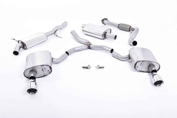 Milltek Sport - Cat Back Exhaust (Multiple Options) Audi A4 B9 2.0TFSI
