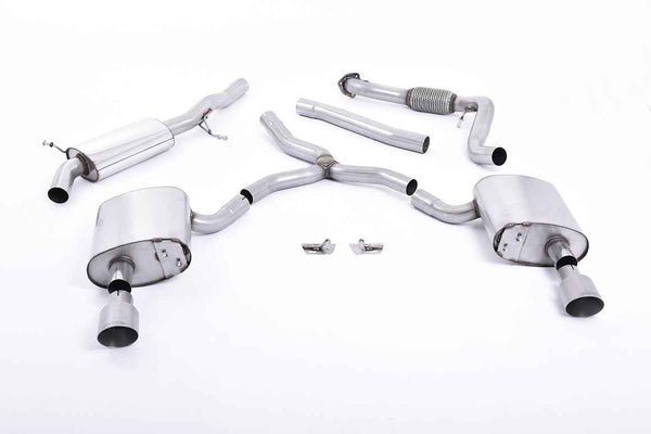 Milltek Sport - Cat Back Exhaust (Multiple Options) Audi A4 B9 2.0TFSI