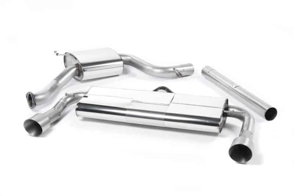 Milltek VW Golf MK7 GTi (incl GTi Performance Pack, Clubsport & Clubsport S models) (13-17) Cat-Back Exhaust – E-Mark System- Titanium Tips