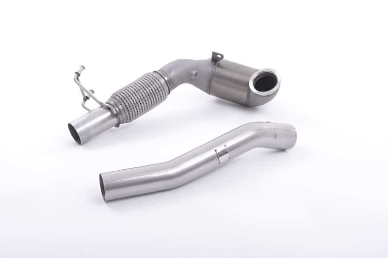 Milltek Seat Leon Cupra (14-17) & VW Golf MK7 GTI (13-17) Cast Downpipe with Race Cat
