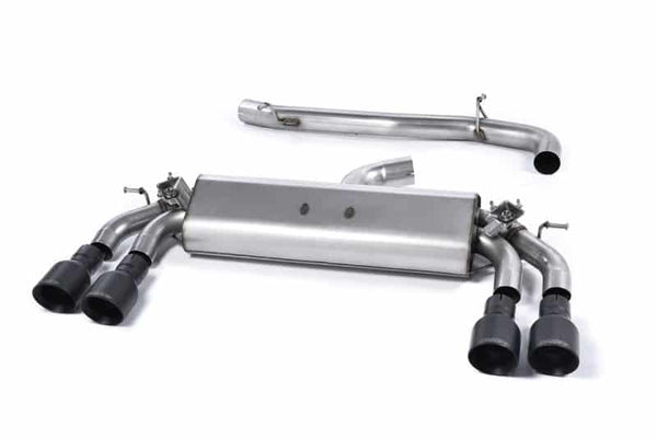 Milltek Audi S3 2.0 TFSI (2013-2021) inc. GPF models Cat-Back Exhaust – Non-Resonated – Cerakote Black Round Tips
