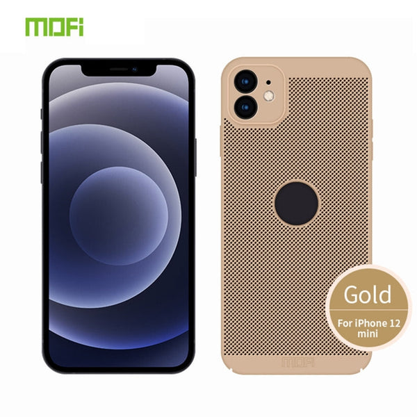 MOFi Honeycomb Texture Breathable PC Shockproof Protective Back Cover Case, For iPhone 12 Pro Max, For iPhone 12 mini, For iPhone 12, For iPhone 12 Pro