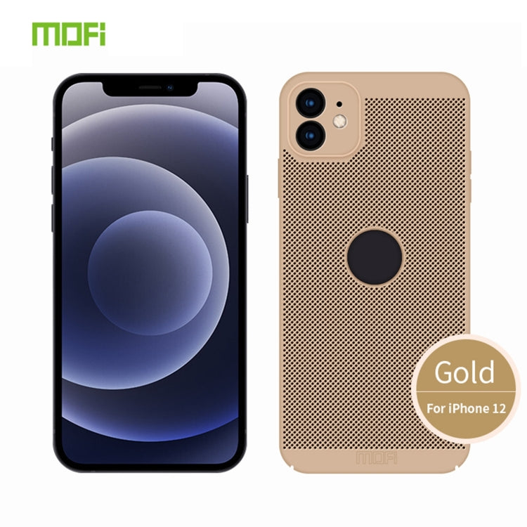 MOFi Honeycomb Texture Breathable PC Shockproof Protective Back Cover Case, For iPhone 12 Pro Max, For iPhone 12 mini, For iPhone 12, For iPhone 12 Pro