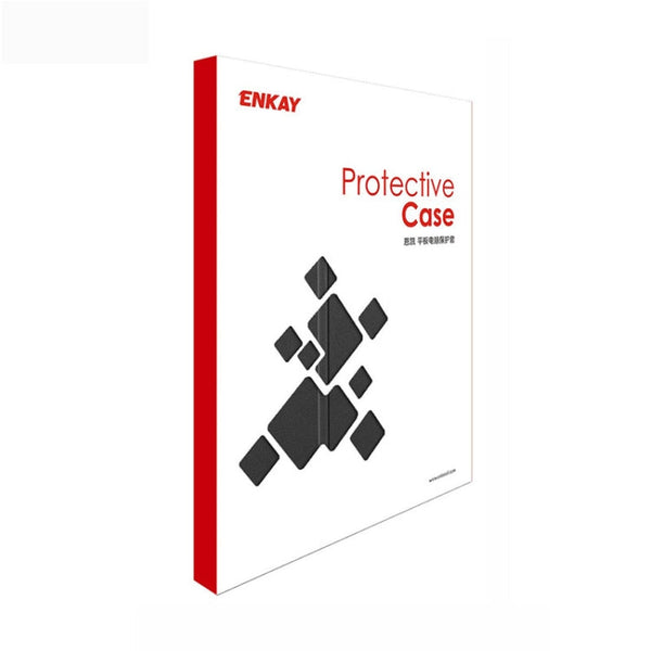 ENKAY 3-Folding Shockproof PC Cover Custer Texture PU Leather Case with Holder & Sleep / Wake-up Function for iPad Pro 11 2021 / 2020, For iPad Pro 11 2022 / 2021 / 2020