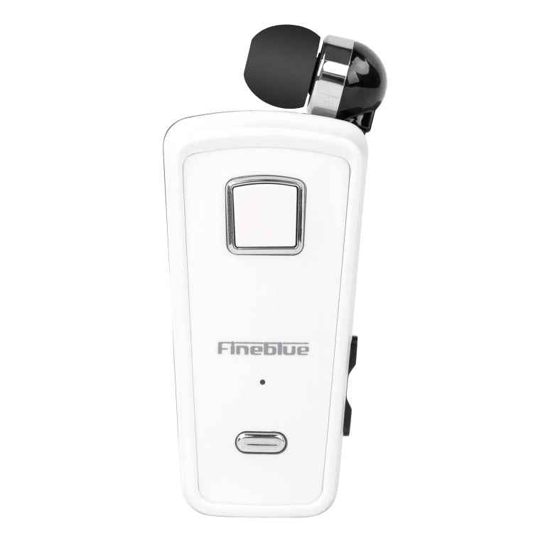 F980 CSR4.1 Retractable Cable Caller Vibration Reminder Anti-theft Bluetooth Headset, White