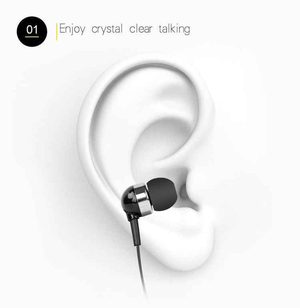 F980 CSR4.1 Retractable Cable Caller Vibration Reminder Anti-theft Bluetooth Headset, White