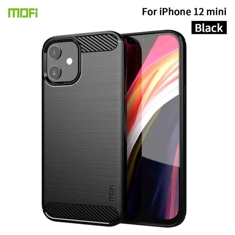 MOF Gentleness Series Brushed Texture Carbon Fiber Soft TPU Case, For iPhone 12 mini, For iPhone 12 / 12 Pro, For iPhone 12 Pro Max, For iPhone?12 / 12 Pro