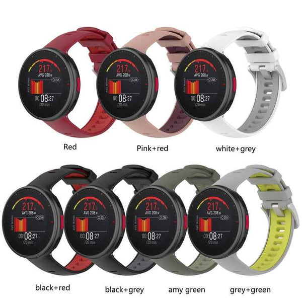 Silica Gel Mixed Color Sports Watch Strap
