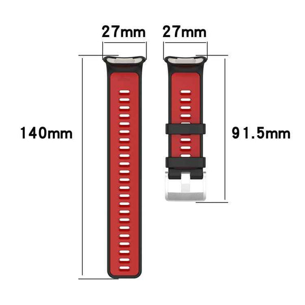 Silica Gel Mixed Color Sports Watch Strap