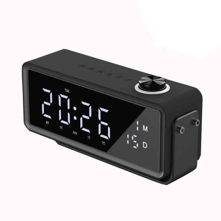 AEC K5 Mirror Alarm Clock Bluetooth Speakers with LED Light Support TF / FM
