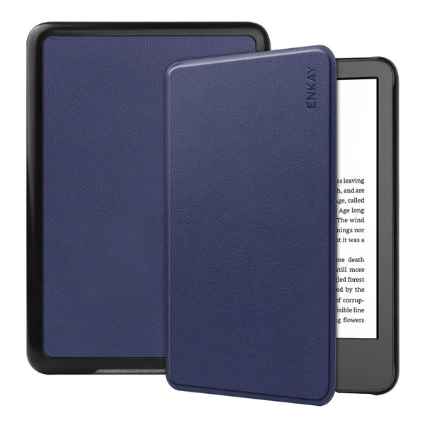 For Amazon Kindle 2022 Gen11 ENKAY Custer Texture Leather Smart Case
