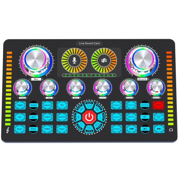 Q7 Live Streaming Sound Card Audio Mixer for Recording Live, Q7