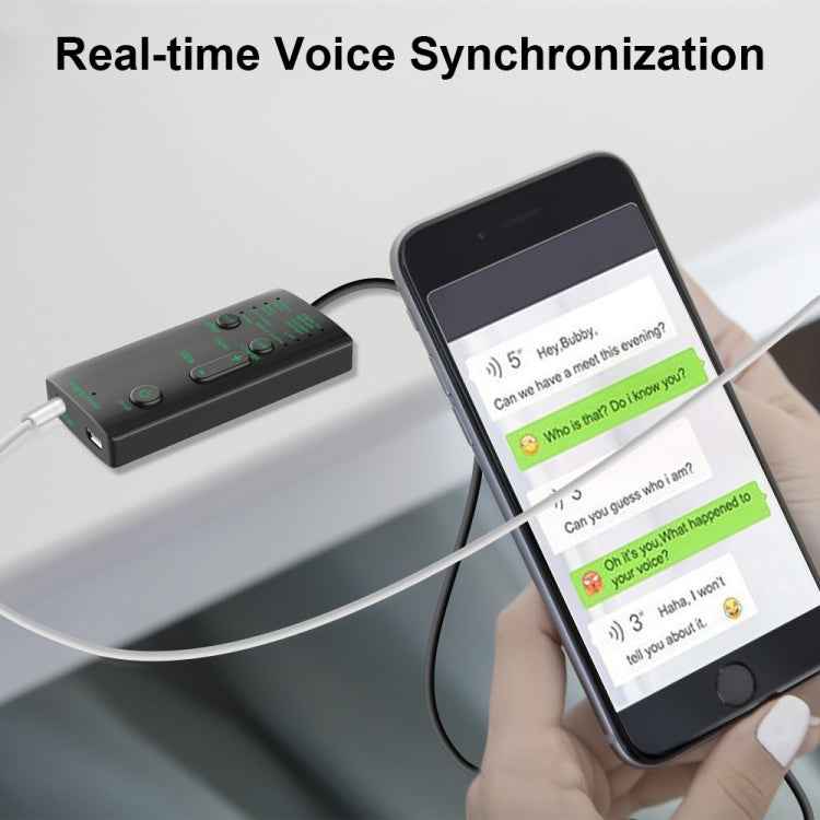 M1 Portable Mini Voice Changing Modulator with Adjustable Voice Functions & Phone Computer & Sound Card & Mic Tool