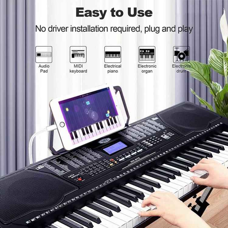 1m 8 Pin to USB + MIDI Electronic Music Instrument & OTG & Charging Multifunctional Cable Compatible with above iOS 10.3.2