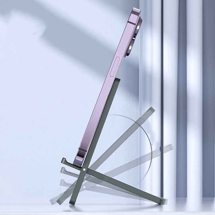 H18 Multifunctional Portable Phone Tablet Desktop Folding Stand(Gray)