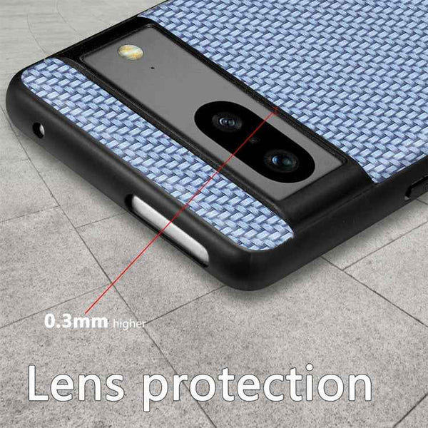 Carbon Fiber Texture Leather Back Cover Phone Case, For Google Pixel 6