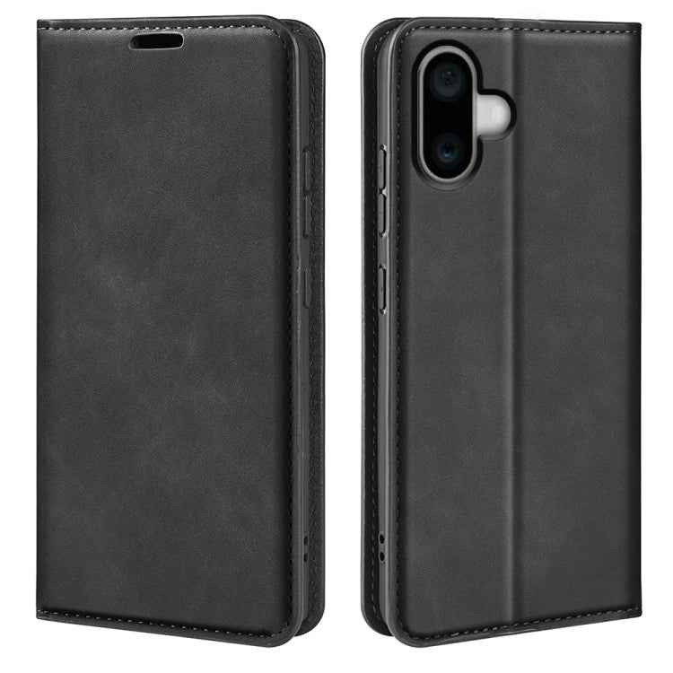 Retro-skin Magnetic Suction Leather Phone Case, For iPhone 16e, For iPhone 16 Pro Max, For iPhone 16 Pro, For iPhone 16 Plus
