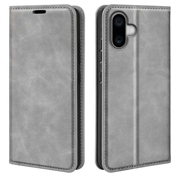 Retro-skin Magnetic Suction Leather Phone Case, For iPhone 16e, For iPhone 16 Pro Max, For iPhone 16 Pro, For iPhone 16 Plus