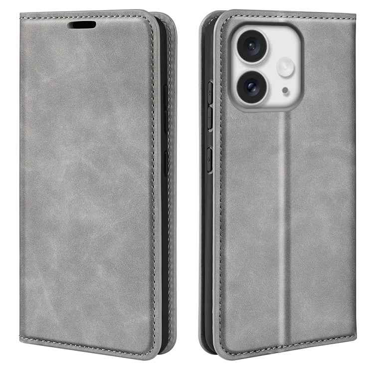 Retro-skin Magnetic Suction Leather Phone Case, For iPhone 16e, For iPhone 16 Pro Max, For iPhone 16 Pro, For iPhone 16 Plus