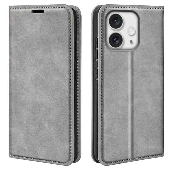 Retro-skin Magnetic Suction Leather Phone Case, For iPhone 16e, For iPhone 16 Pro Max, For iPhone 16 Pro, For iPhone 16 Plus