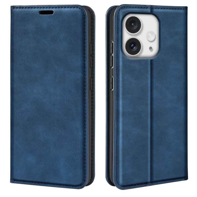 Retro-skin Magnetic Suction Leather Phone Case, For iPhone 16e, For iPhone 16 Pro Max, For iPhone 16 Pro, For iPhone 16 Plus