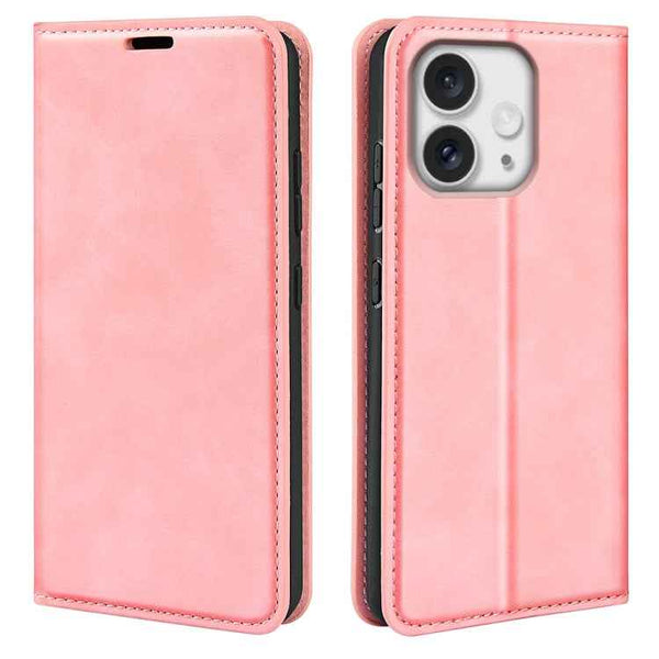 Retro-skin Magnetic Suction Leather Phone Case, For iPhone 16e, For iPhone 16 Pro Max, For iPhone 16 Pro, For iPhone 16 Plus