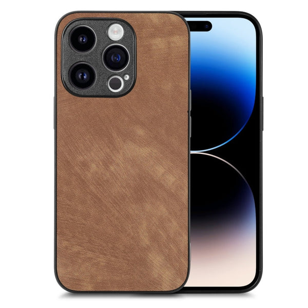 Vintage Leather PC Back Cover Phone Case