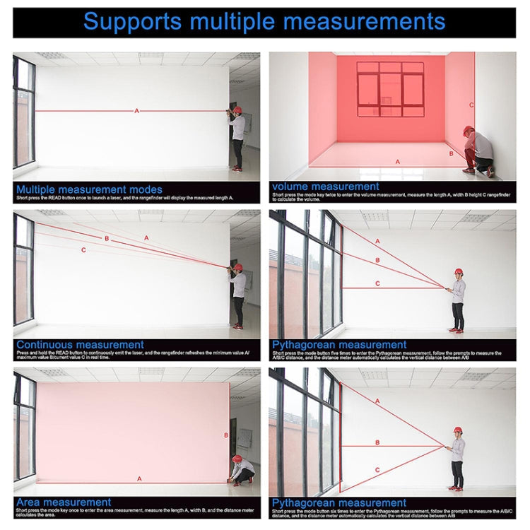 SNDWAY Range Finder Laser Handheld Range Finder SW-T100, SW-T100