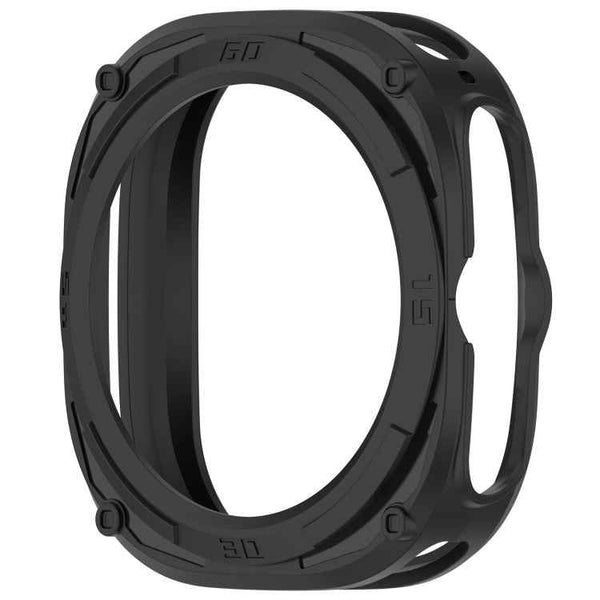 For Samsung Galaxy Watch Ultra 47mm Armored TPU Watch Protective Case(Black)