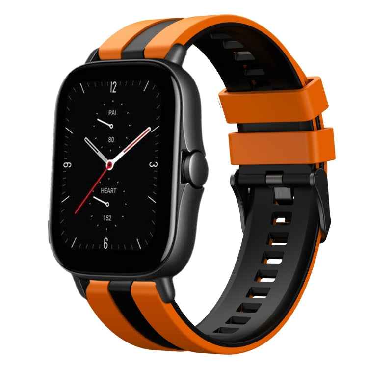 20mm Two-Color Sports Silicone Watch Band, For Amazfit GTS 2E