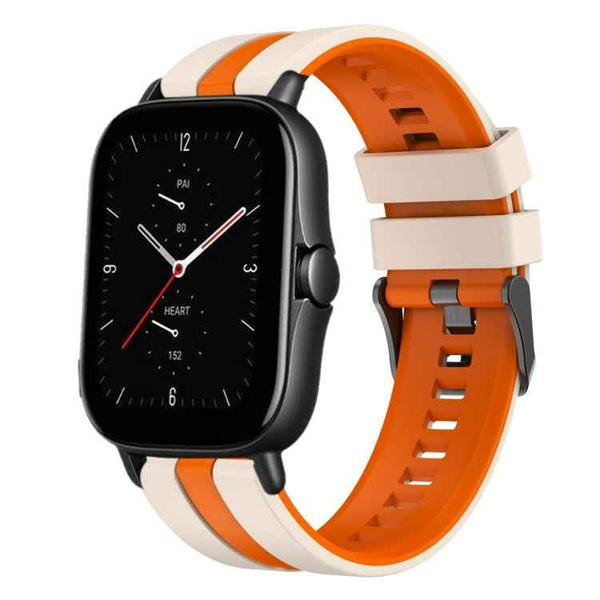 20mm Two-Color Sports Silicone Watch Band, For Amazfit GTS 2E