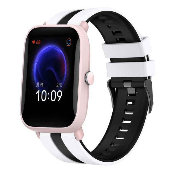 20mm Two-Color Sports Silicone Watch Band, For Amazfit Pop Pro