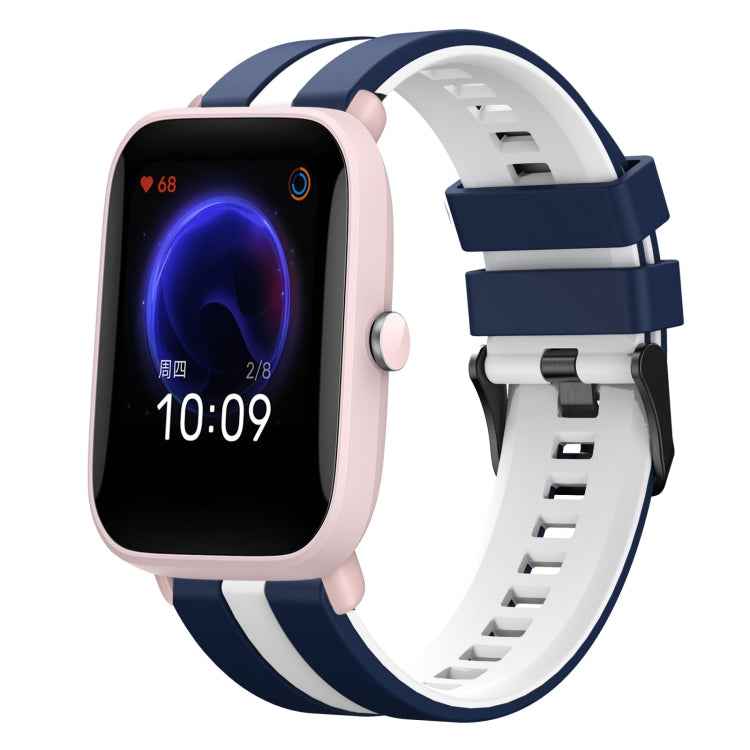 20mm Two-Color Sports Silicone Watch Band, For Amazfit Pop Pro