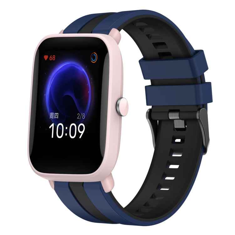 20mm Two-Color Sports Silicone Watch Band, For Amazfit Pop Pro
