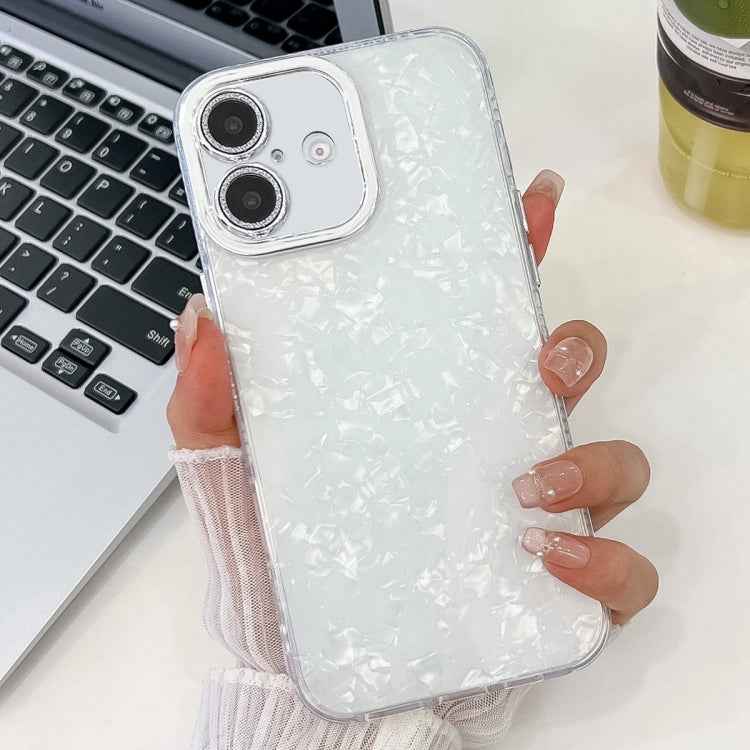 Plating Glitter Texture TPU Phone Case with Lens Film, For iPhone 14