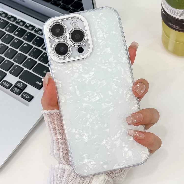 Plating Glitter Texture TPU Phone Case with Lens Film, For iPhone 16 Pro