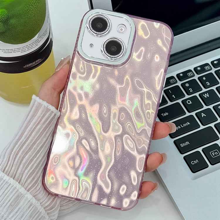 Plating Glitter Texture TPU Phone Case with Lens Film, For iPhone 13