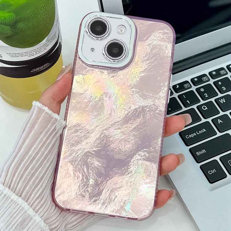 Plating Glitter Texture TPU Phone Case with Lens Film, For iPhone 13