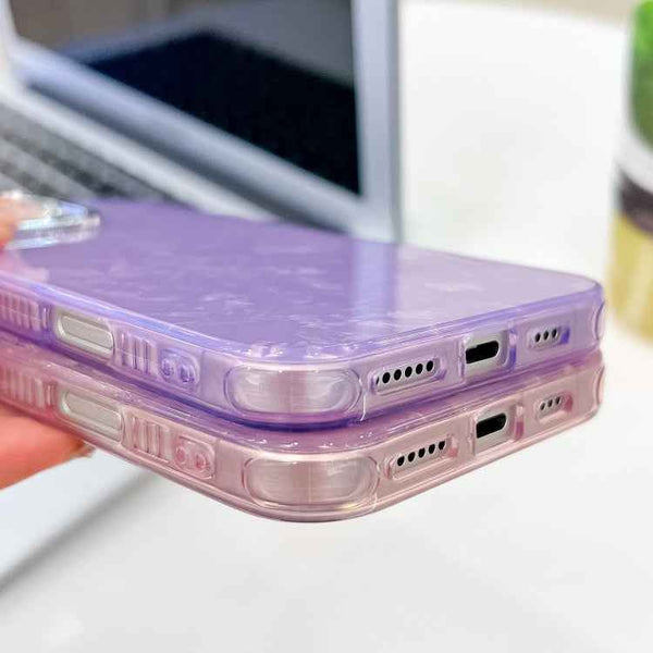 Plating Glitter Texture TPU Phone Case with Lens Film, For iPhone 13