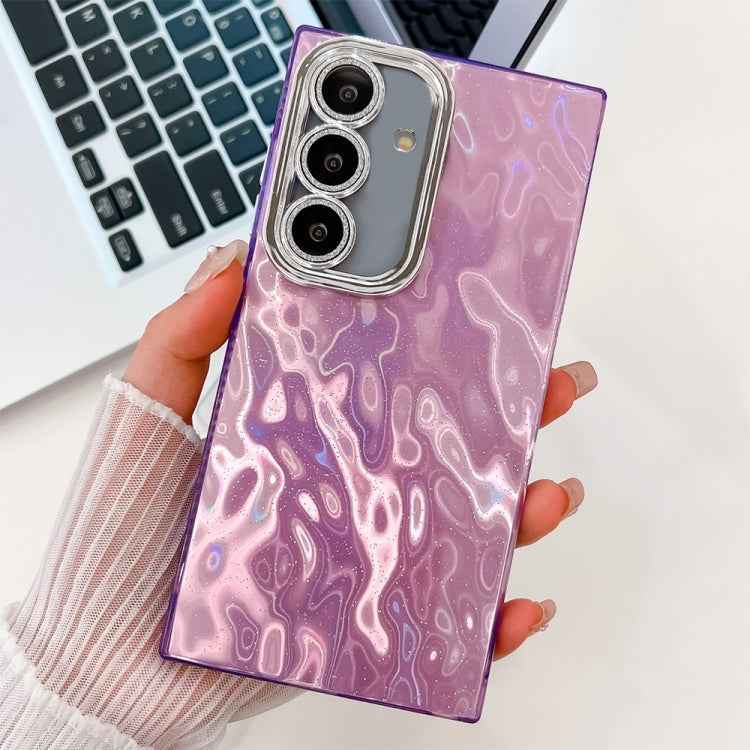 Plating Glitter Texture TPU Phone Case with Lens Film, For Samsung Galaxy A36 5G